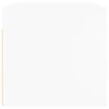 vidaXL Wall Cabinet White Engineered wood, Glass Medium Wall Cabinet