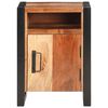 vidaXL Bedside Cabinet Varies Solid acacia wood and powder-coated steel