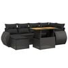 vidaXL Garden Sofa Set Black