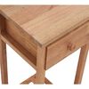 vidaXL Side Table With Drawer Walnut Solid walnut wood Tall Side Table