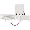 vidaXL 7 Piece Patio Lounge Set with Cushions White Solid Wood Pine