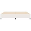 vidaXL Bed Frame Cream 78.7&ldquo; x 78.7&rdquo; Corduroy fabric