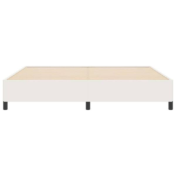 vidaXL Bed Frame Cream 78.7&ldquo; x 78.7&rdquo; Corduroy fabric