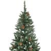 vidaXL Artificial Pre-lit Christmas Tree with Pine Cones 59.1"