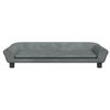 vidaXL Kids Sofa Dark grey Velvet (100% polyester), solid pine wood, foam