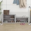 vidaXL Shoe Cabinet Grey Sonoma Engineered Wood Medium Shoe Cabinet