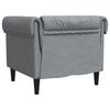 vidaXL Chesterfield Sofa Chair Light grey