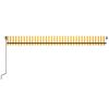 vidaXL Retractable Awning Yellow and White