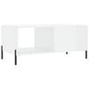 vidaXL Coffee Table High gloss white Engineered wood, Iron