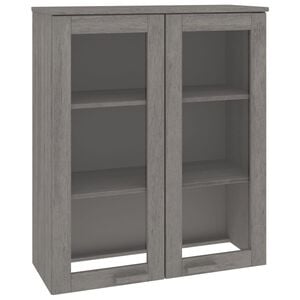 vidaXL Top for Highboard HAMAR Light Gray 33.5"x13.8"x39.4" Solid Wood Pine