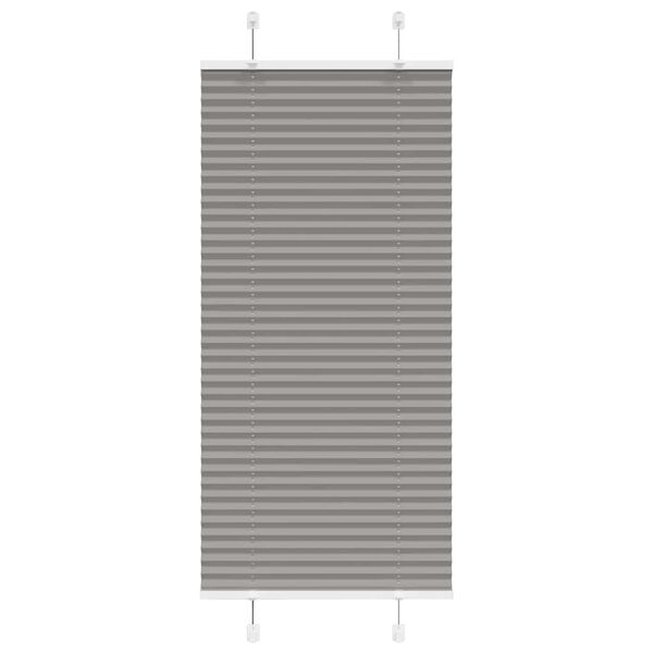 vidaXL Pleated Blind Anthracite 100% polyester 25.6x39.4 in