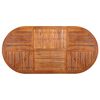 vidaXL Dining Set Black Solid acacia wood 7 Piece Durable