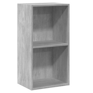vidaXL Book Cabinet Concrete Grey Engineered Wood Medium Book Cabinet