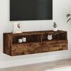 vidaXL TV Wall Cabinet Smoked oak Engineered wood Medium TV Wall Cabinet