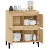 vidaXL Sideboard Sonoma oak Engineered wood, Metal Medium Sideboard