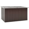 vidaXL Storage Box Brown Galvanized steel, plastic 67.3 x 39.0 x 36.6 in