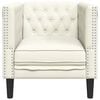 vidaXL Chesterfield Sofa Chair Cream