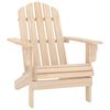 vidaXL Garden Chair Natural Wood Solid fir wood Standard Detachable