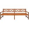 vidaXL Patio Bench with Cushions 94.5" Solid Acacia Wood