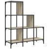 vidaXL Bookcase Sonoma Oak Engineered Wood Medium Adjustable Feet