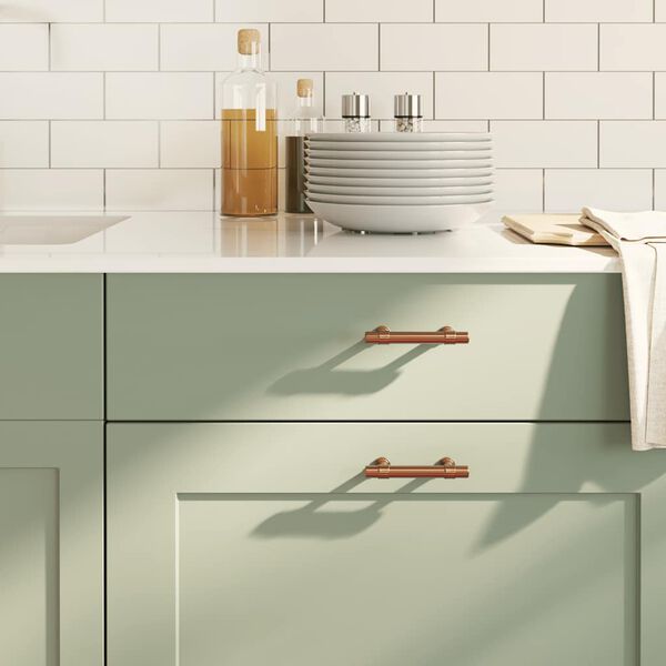 vidaXL Cabinet Handle Set of 10 Bronze Stainless Steel Small Durable