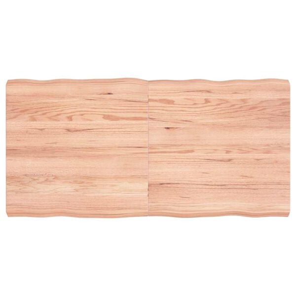 vidaXL Table Top Light brown Solid oak wood Large Foldable Table Top