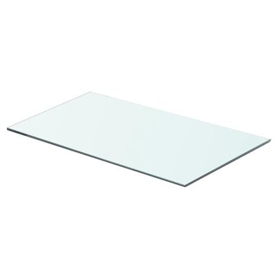 vidaXL Shelf Panel Glass Clear 23.6"x11.8"