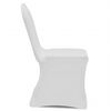 vidaXL Chair Cover Set of 100 White Polyester: 90%, Spandex: 10% Large