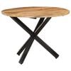 vidaXL Dining Table Natural wood Rough Mango Wood Medium Durable