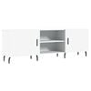vidaXL TV Cabinet White Engineered wood and iron Medium TV Cabinet