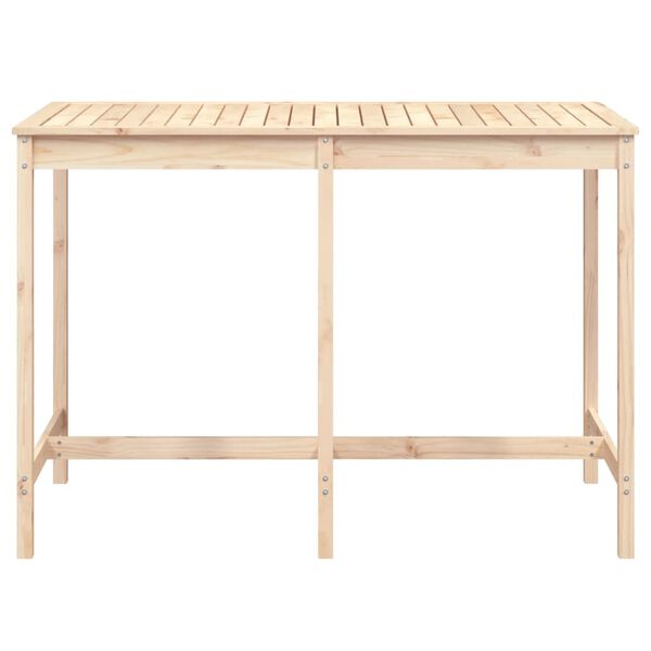 vidaXL Garden Table Natural Pine Solid pine wood (untreated) Large