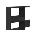 vidaXL Book Cabinet Black Engineered Wood Medium Book Cabinet