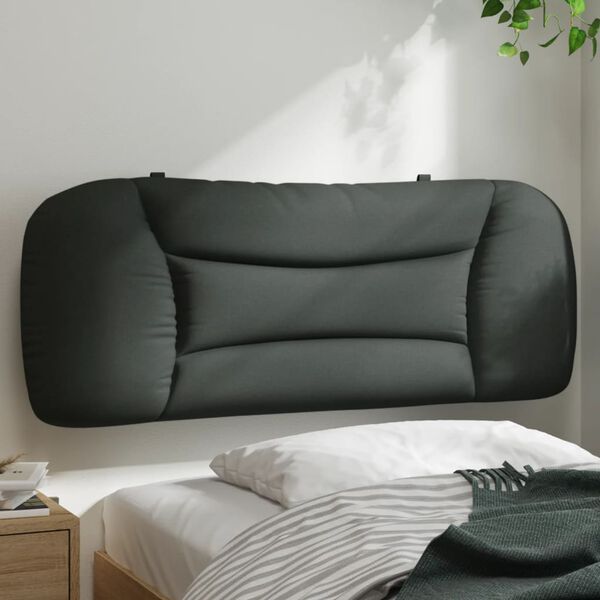 vidaXL Headboard Cushion Dark grey Fabric (100% polyester) 39.4 in