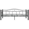 vidaXL Day Bed Frame Black Metal Twin Durable Day Bed Frame