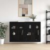vidaXL Wall Mounted Cabinets 2 pcs Black oak 27.36 x 13.39 x 35.43 in