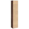 vidaXL Bookcase Brown oak Engineered wood Tall Bookcase Rectangular