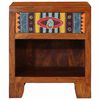 vidaXL Bedside Cabinet Honey brown Solid Acacia wood Small