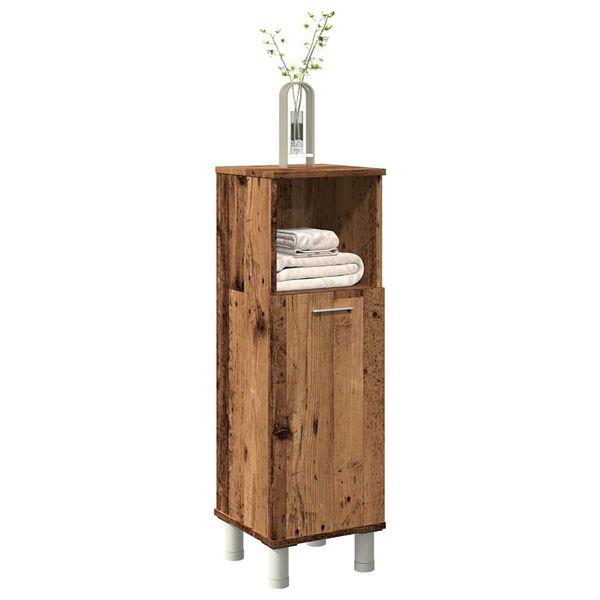 vidaXL Bathroom Cabinet Old wood Engineered wood Slim Bathroom Cabinet
