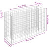 vidaXL Gabion Raised Bed Silver Galvanized Steel 35.4x11.8x23.6 in