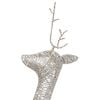 vidaXL Christmas Reindeer Set of 6 Gold Fabric, Steel Medium
