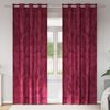 vidaXL Velvet Curtains 2 pcs Wine red 96.46 x 55.12 in Velvet