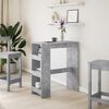 vidaXL Bar Table Concrete Grey Engineered Wood 35.4 in x 15.7 in x 40.7 in