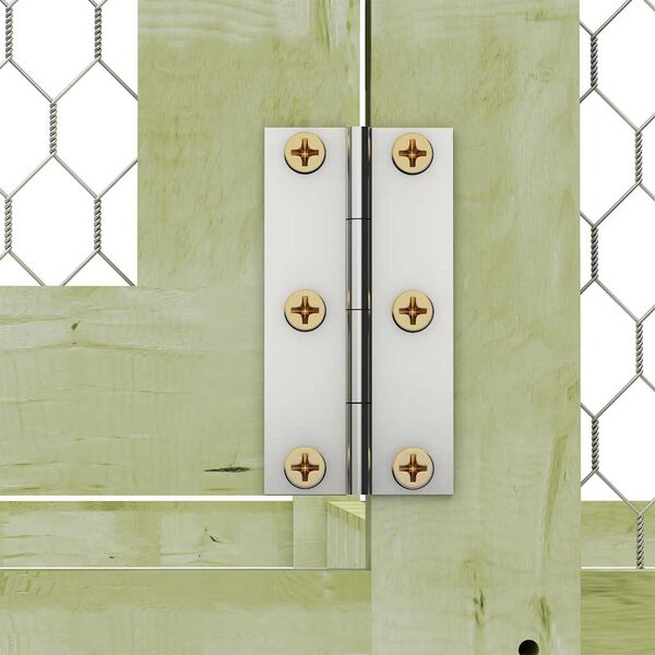 vidaXL Chicken Cage Silver Galvanized steel wire Large Durable