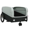 vidaXL Bike Trailer Black and Gray 99.2 lb Iron