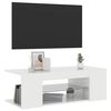 vidaXL TV Cabinet High gloss white Engineered wood 35.4 x 15.4 x 11.8 in