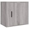 vidaXL Wall-mounted Bedside Cabinet Set of 2 Grey Sonoma Engineered wood