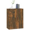 vidaXL Hanging Cabinet Smoked Oak Engineered Wood Medium Hanging Cabinet
