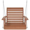 vidaXL Garden Swing Chair Brown Solid fir wood, galvanized iron