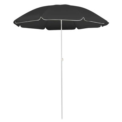 vidaXL Outdoor Parasol with Steel Pole Anthracite 70.9"