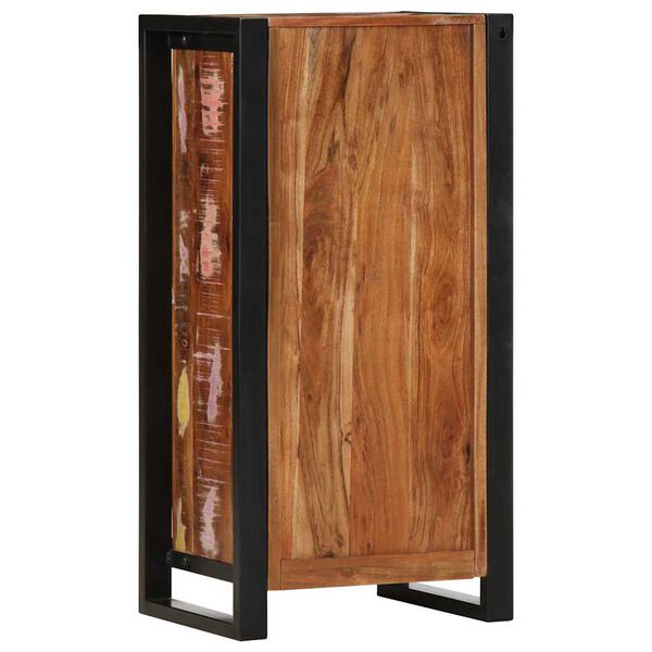 vidaXL Bedside Cabinet Multicolour Solid reclaimed wood and iron Medium